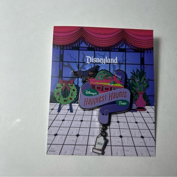 Disney Other - New Disneyland Happiest Haunt Tour Pin 2024